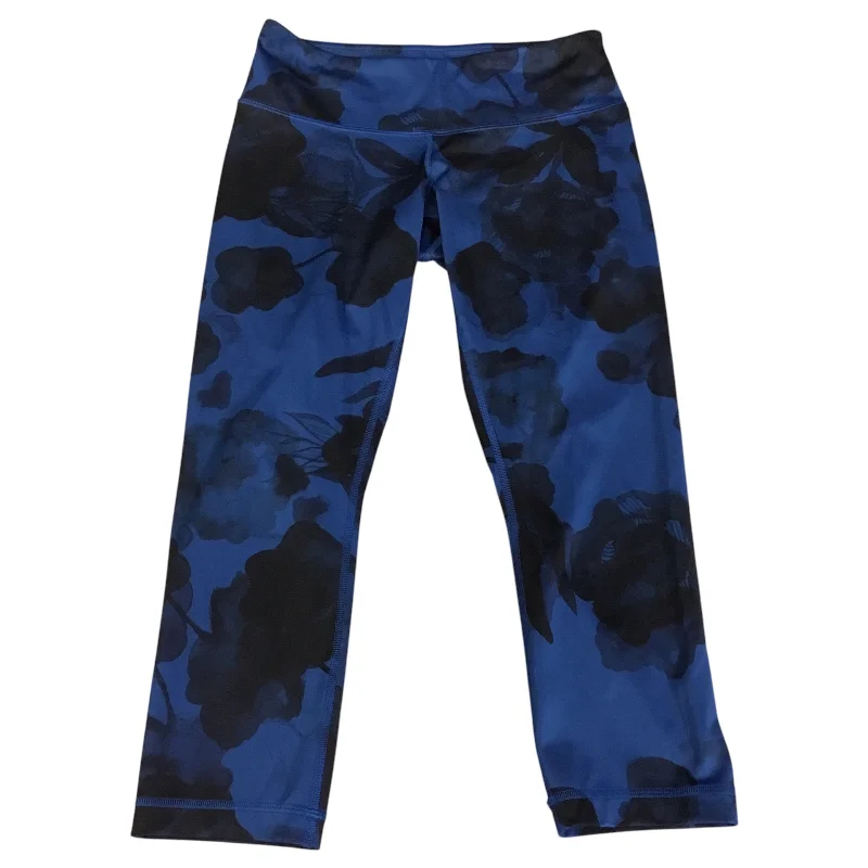 Athletic Leggings By Lululemon In Black & Blue, Size: 6 Rugged Women's Outdoor 