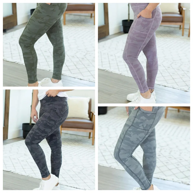 PREBOOK Athleisure Leggings - Camo Luxurious Women's High -  end