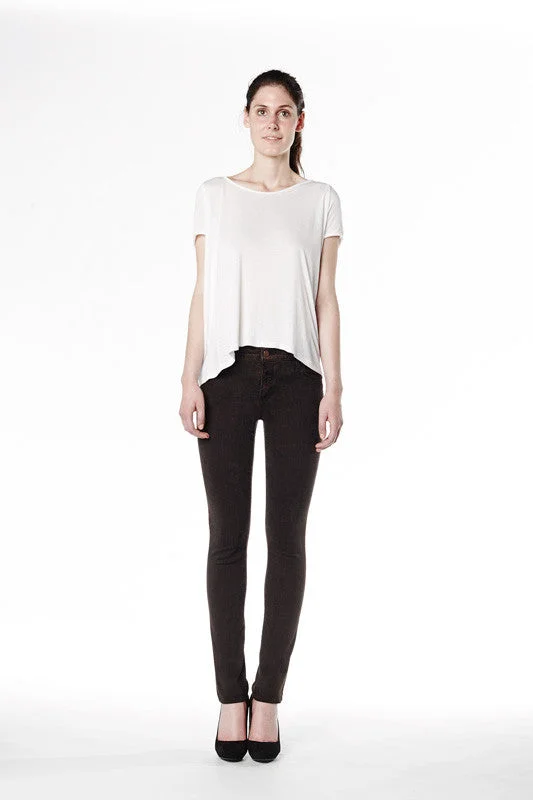 1339  (High Rise Skinny Recycled Brown) Sporty Women's Athleisure 