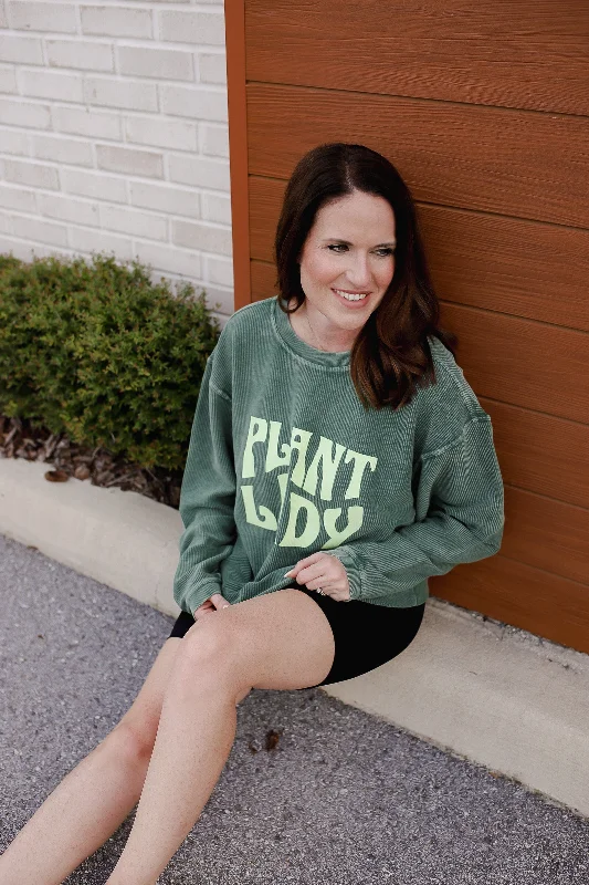 Plant Lady Corded Sweatshirt Earthy Women's Hemp - based