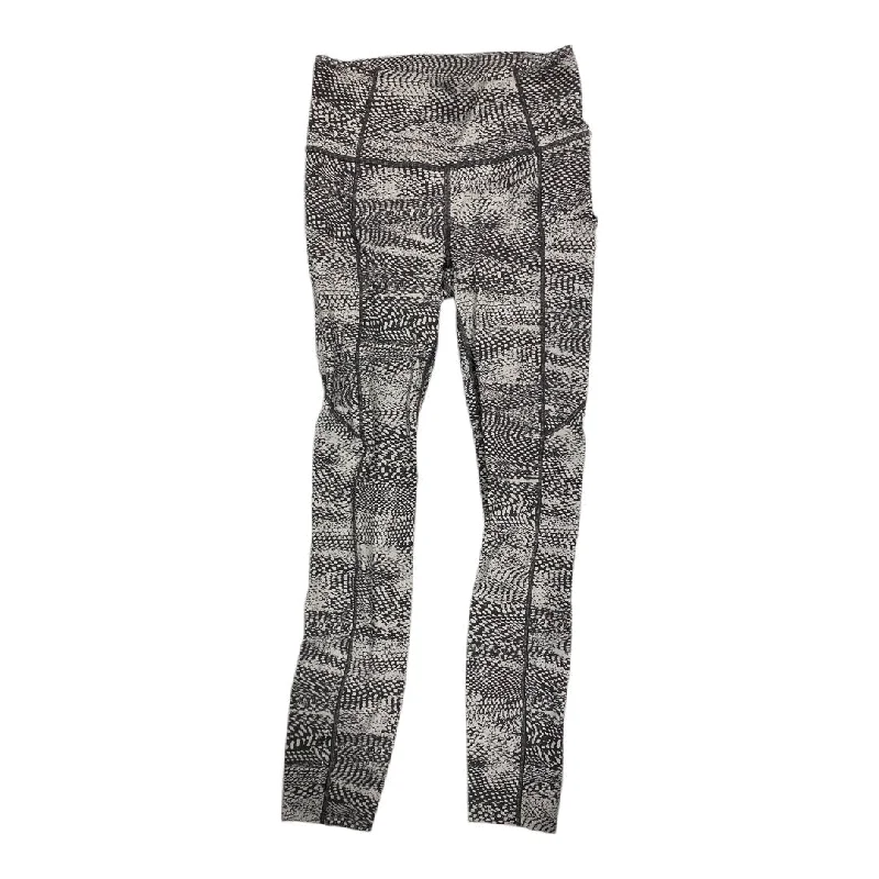 Athletic Leggings By Lululemon In Snakeskin Print, Size: 4 Casual Women's Loose - fitting
