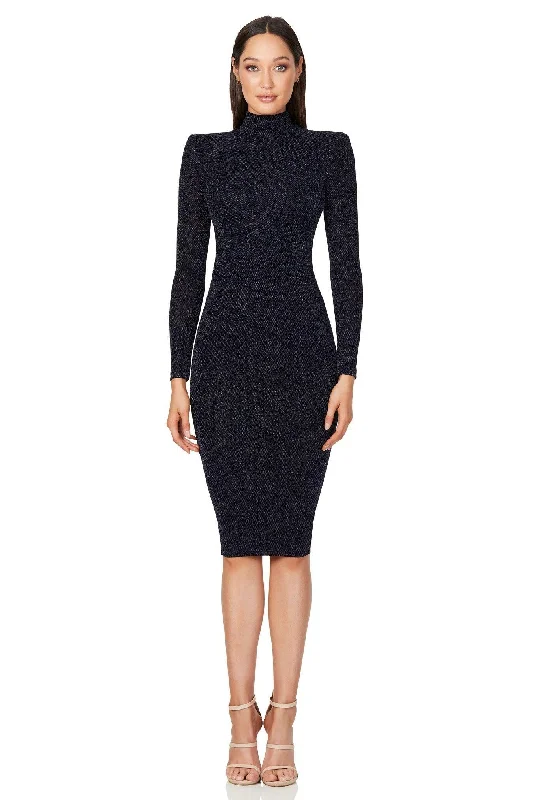 Nookie Nova Midi Dress - Gunmetal Street