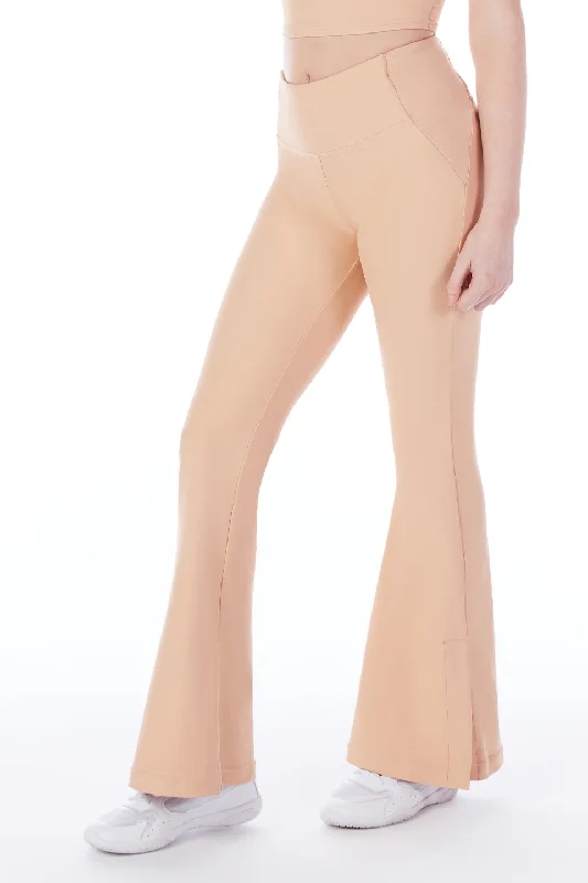 Power Flare Leggings in Buff Dapper Women's 1920S
