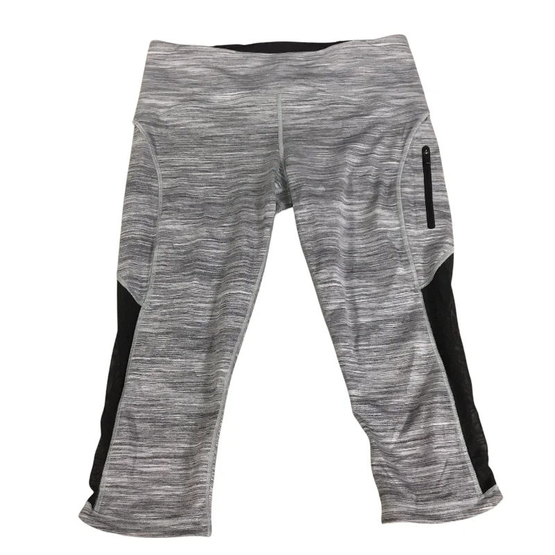 Athletic Leggings Capris By Lululemon In Grey, Size: 8 Artistic Women's Avant - 