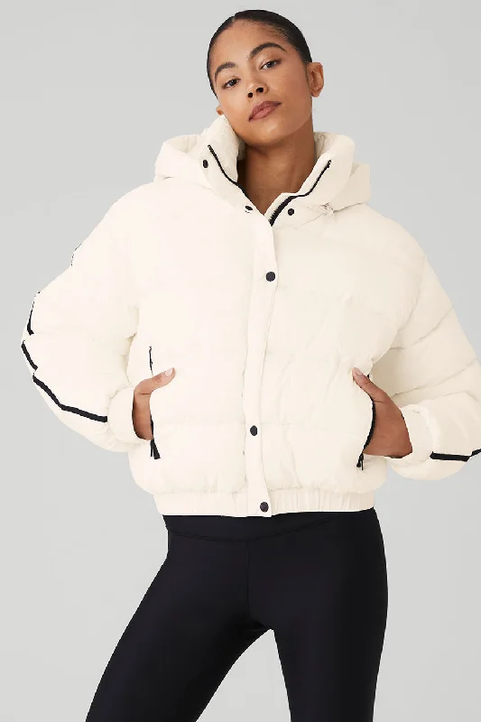 Aspen Love Puffer Jacket - Ivory European