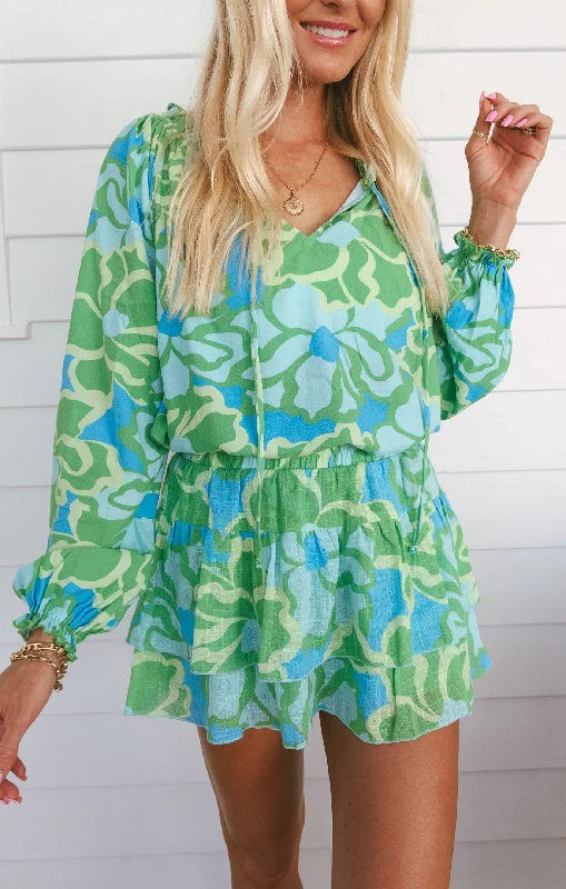 Margo Tunic ~ Abstract Poppy Multi Women