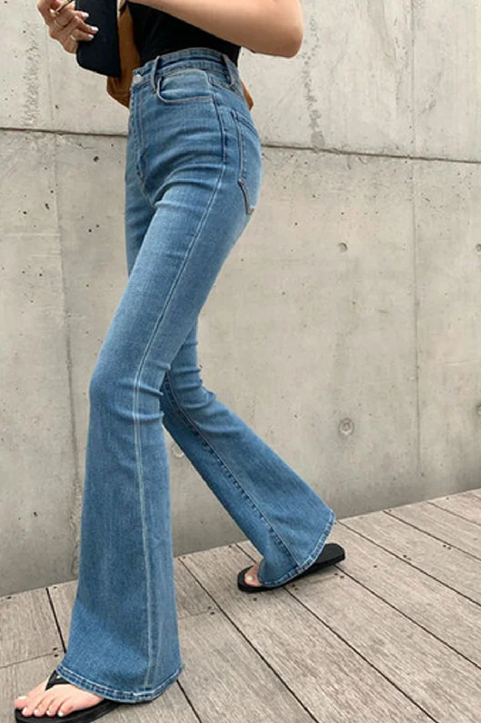 KittenAlarm - High Waist Slim Stretchy Long Jeans Pants Feminine Women's Style 