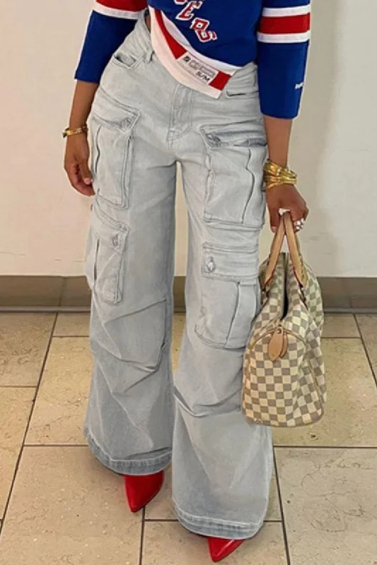 KittenAlarm - Casual Solid Patchwork High Waist Regular Denim Jeans Earthy Women's Hemp - based KittenAlarm - Casual Solid Patchwork High Waist Regular Denim Jeans Earthy Women's Hemp - based