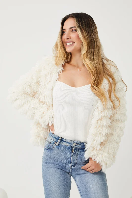 Ophelle Jacket - White Tough Women's Military - inspired