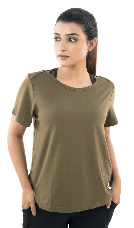 Olive Green EEZY Tee Rugged Women's Outdoor 