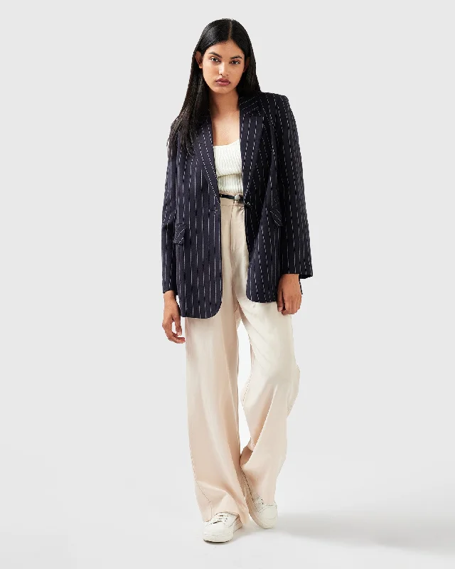 Love & Mercy Striped Blazer - Navy purpose