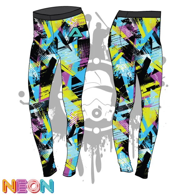Geometric Grunge Womens Legging garde