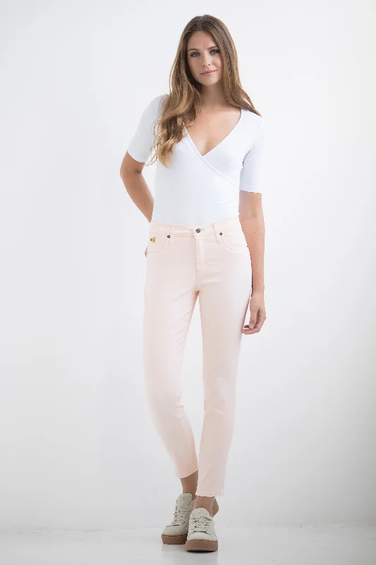 1161 (Dusty rose/Chalk High Rise Ankle Jeans) Disco