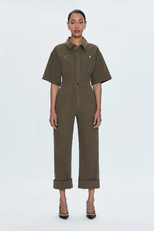 Bernice Jumpsuit - Deep Olive purpose