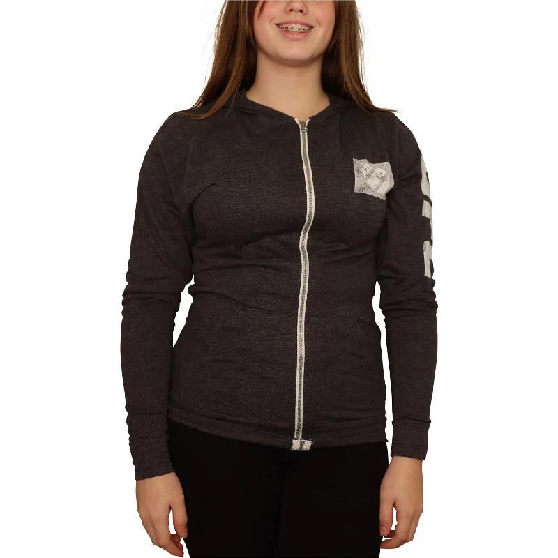 Ufc Womens Distressed Logo Hoodie Sweatshirt Artistic Women's Avant - 
