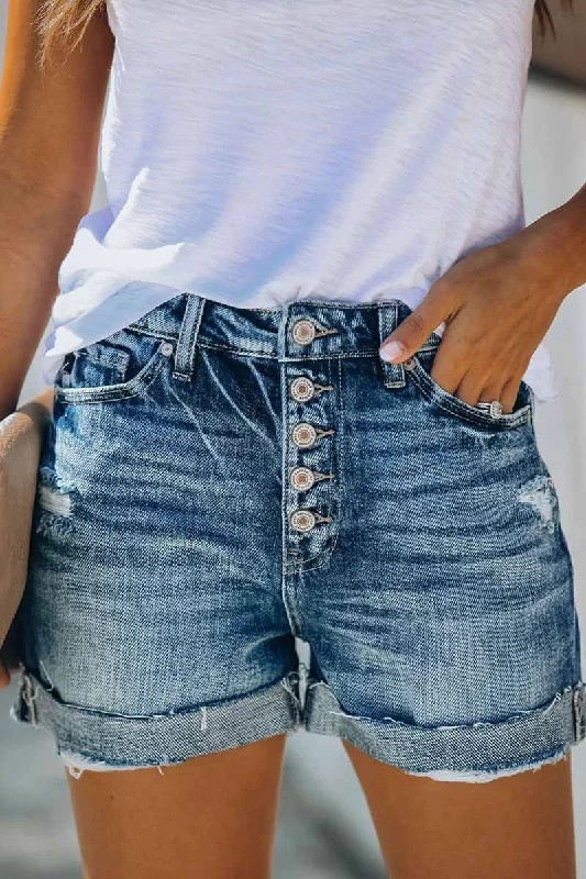 KittenAlarm - Regular Blue Color Regular Jeans Cool Women's Skate