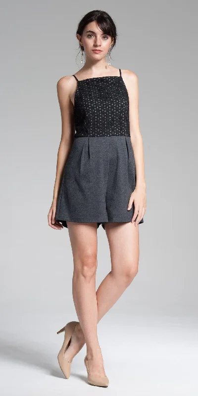 Eyelet Romper garde