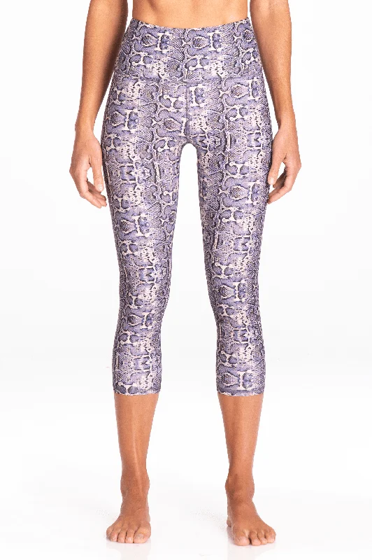 Snake Skin | Kailani High Waist Capri Cozy Women's Winter