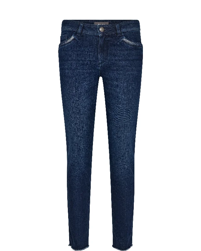 Mos Mosh Dark Blue Summer Nola Jeans Feminine Women's Style 