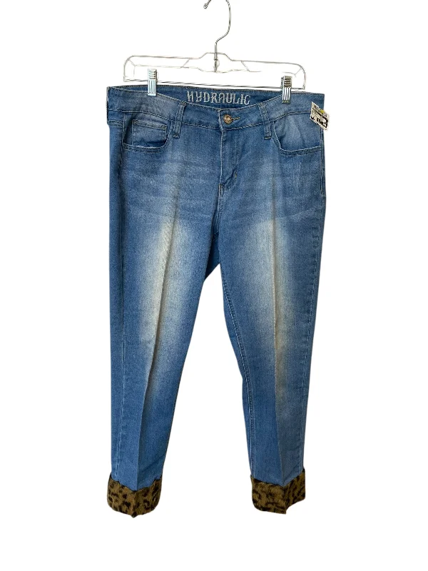 Jeans Skinny By Hydraulic In Blue Denim, Size: 10 Classic Women's Pin - striped