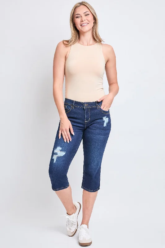 Women's Sustainable WannaBettaButt Capri Jeans Classic Women's Tweed