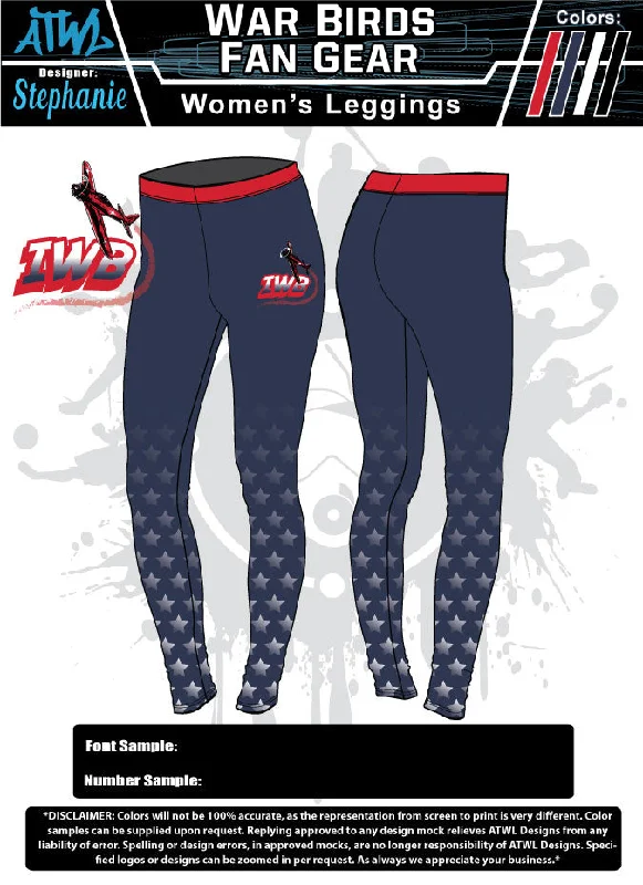 WAR BIRDS WOMENS LEGGINGS Athletic Women's High - 