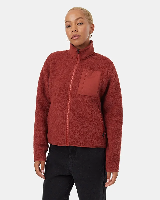 Ecoloft Zip Jacket Cozy Women's Sherpa - lined