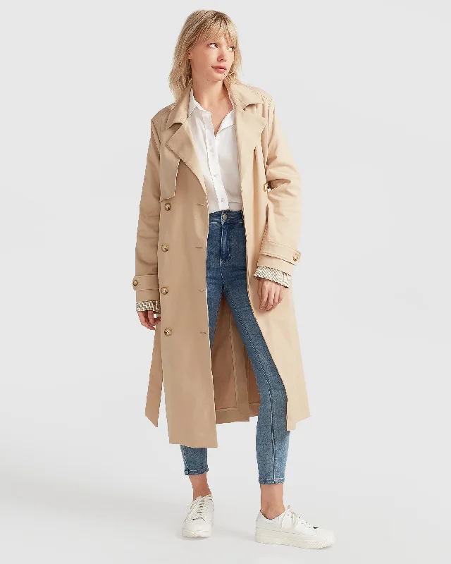 Empirical Trench Coat - Camel Australian Beach