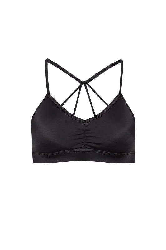 BLACK SPORTS TOP Feminine Women's Soft 