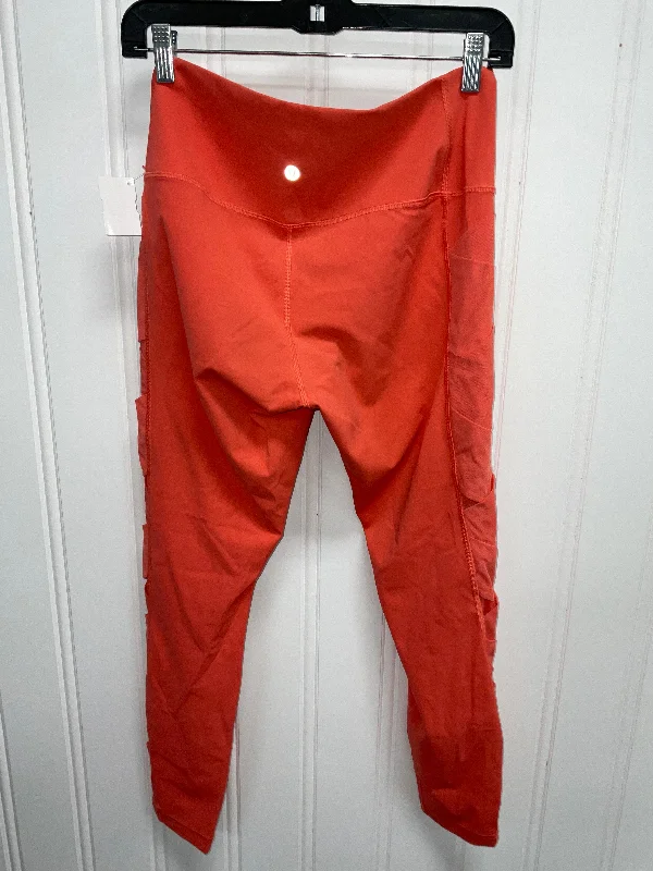Athletic Leggings By Lululemon In Orange, Size: S Minimalist Women's Casual