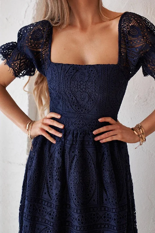 Remie Dress - Navy Trendy Women's Oversized