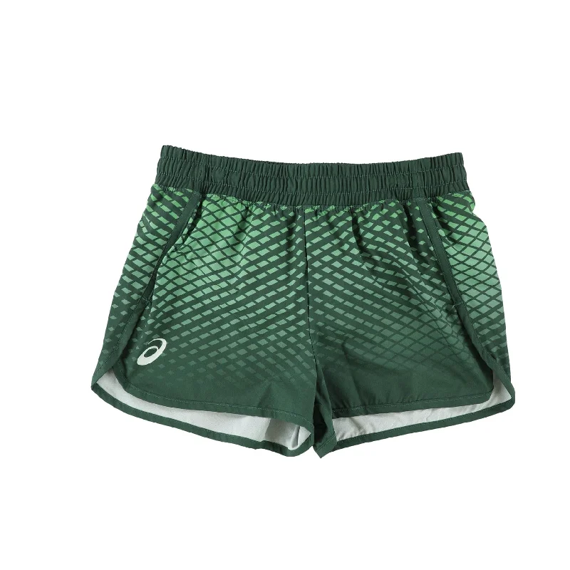 ASICS Womens The Dash Athletic Workout Shorts, Green, Medium Sleek Women's 