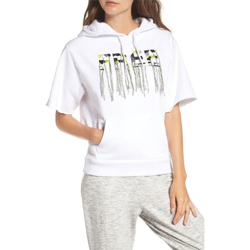 Free People Womens Freestyle Fringe Hoodie Sweatshirt, White, Small Preppy Women's College Free People Womens Freestyle Fringe Hoodie Sweatshirt, White, Small Preppy Women's College