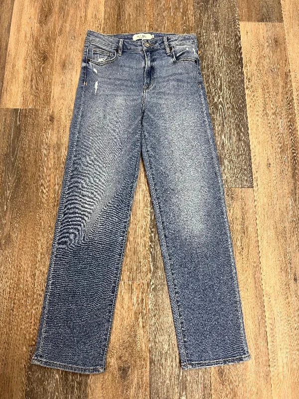 Jeans Straight By Hidden In Blue Denim, Size: 4/27 Casual Women's Loose - fitting