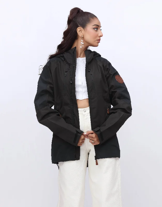 Parachute Hoodie Jacket-Black Country