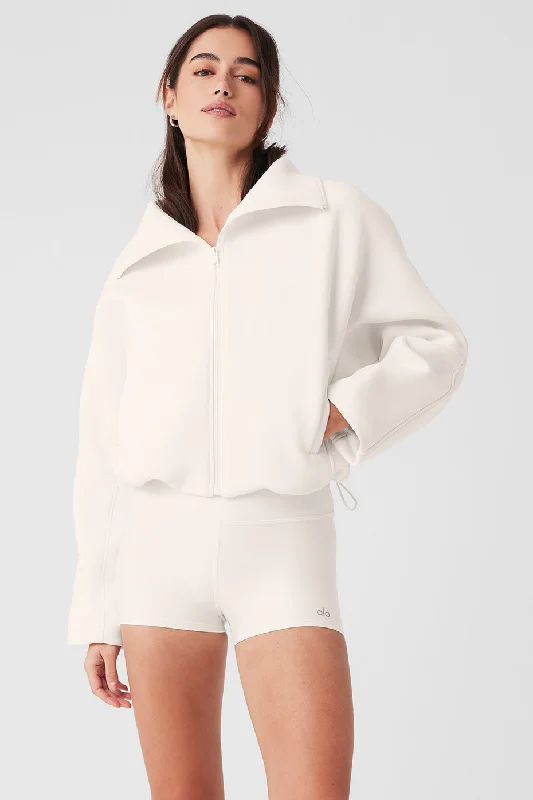 Technical Form Jacket - Ivory Cozy Women's Winter