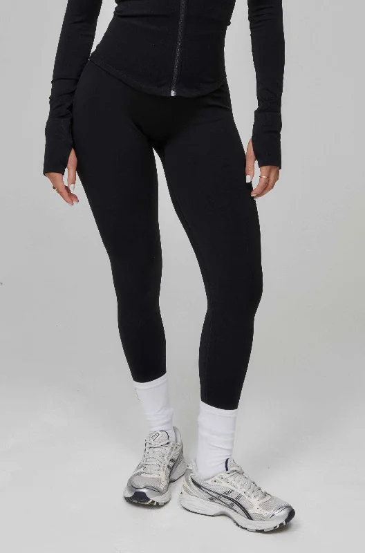 Timeless Leggings Full Length - Jet Black Sustainable Organic