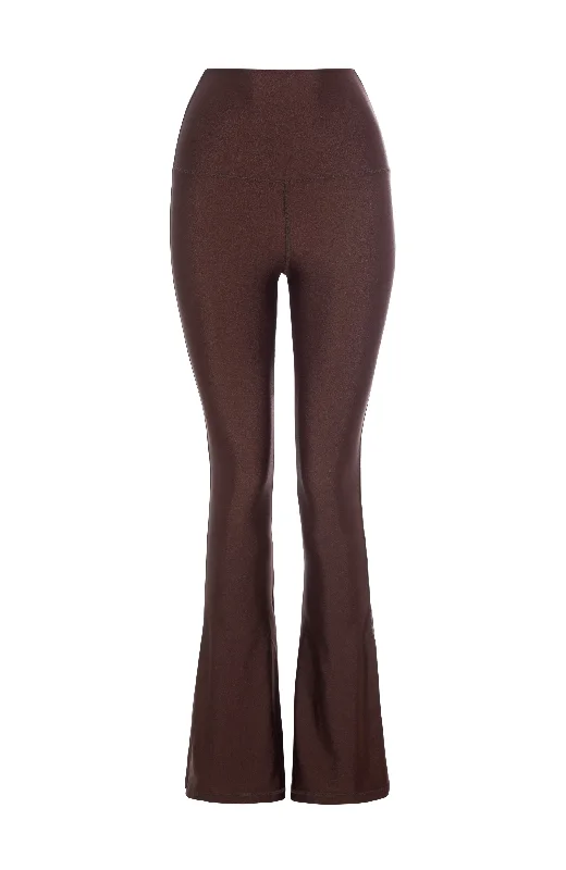 Disco - Lycra brown leggings Monochromatic All - in - one