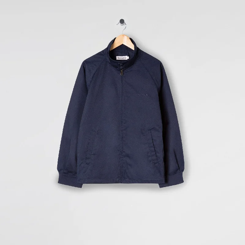 Polycotton Harrington Jacket Navy Stylish Women's Neon