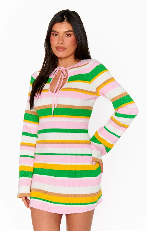 Away Mini Dress ~ Multi Rib Knit Street