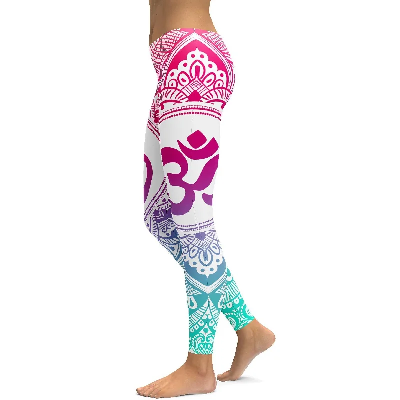 Bright OM Leggings Laid - back Women's Style