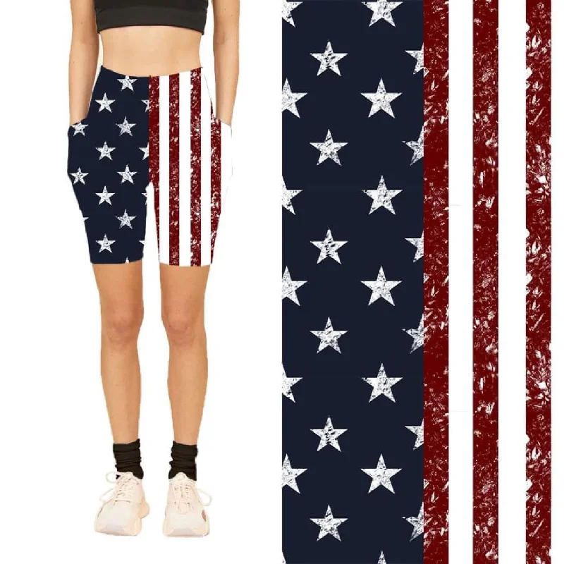 Americana Leggings Sleek Women's Metallic