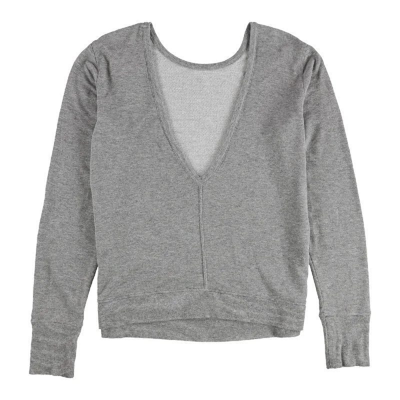 DKNY Womens V-Back Sweatshirt, Grey, Small Confident Women's High - fashion