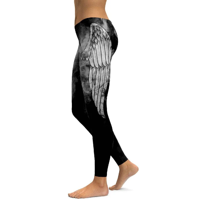 Angel Wing Leggings Athletic Women's 