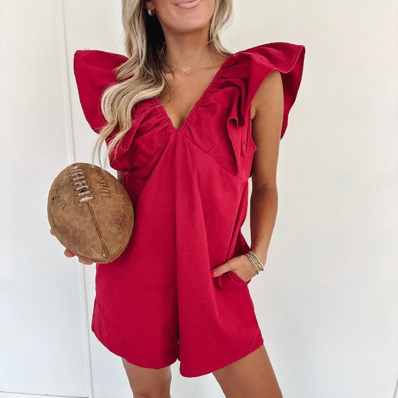 Emma Romper - Burgundy Dynamic Women's Moto