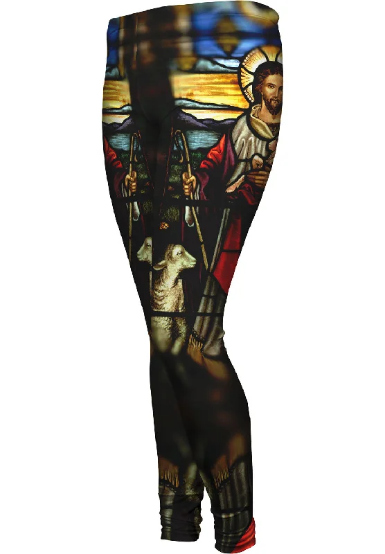 "St Johns Ashfield Stained Glass Good Shepherd" Sleek Women's 