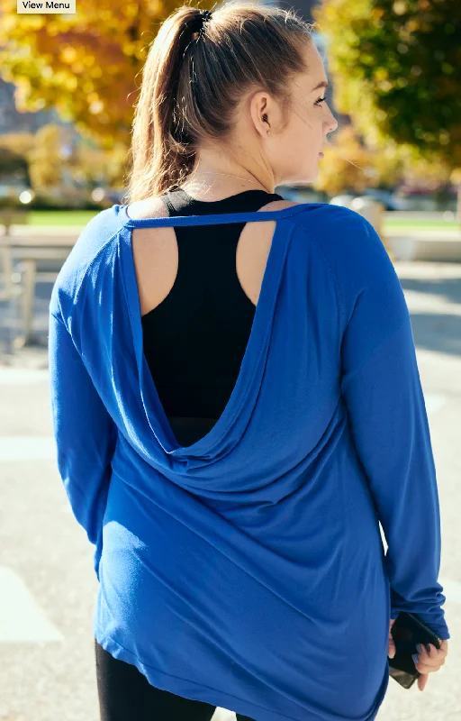 Under Control |Women Plus Size Active Viscose Drape Back Long Sleeve Top Australian Beach Under Control |Women Plus Size Active Viscose Drape Back Long Sleeve Top Australian Beach