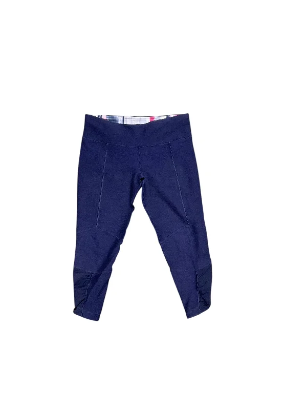 Athletic Leggings Capris By Lululemon In Blue, Size: 10 performance