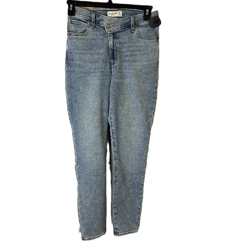 Jeans Skinny By Abercrombie And Fitch In Blue Denim, Size: 8 Artistic Women's Hand - painted Jeans Skinny By Abercrombie And Fitch In Blue Denim, Size: 8 Artistic Women's Hand - painted