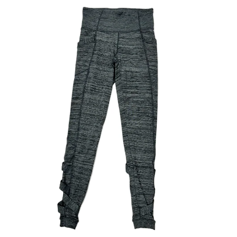Athletic Leggings By Athleta In Grey, Size: Xs Contemporary 